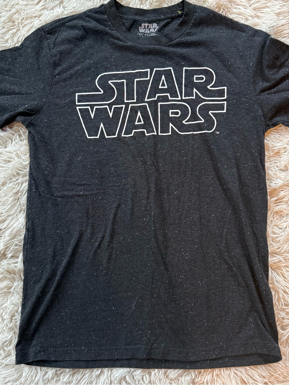 Star Wars Black Speckled Logo Tee